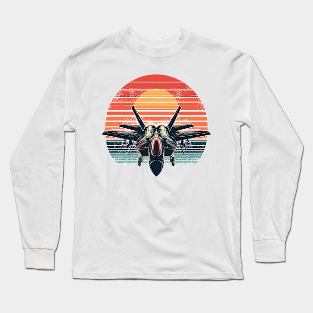 F22 raptor Long Sleeve T-Shirt by Vehicles-Art